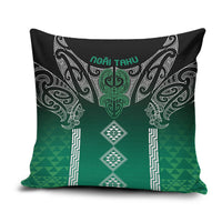 Aotearoa Maori Iwi Heritage Pillow Cover Ngai Tahu Pounamu Green