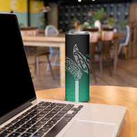 Aotearoa Maori Iwi Heritage Skinny Tumbler Ngai Tahu Pounamu Green