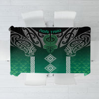 Aotearoa Maori Iwi Heritage Tablecloth Ngai Tahu Pounamu Green