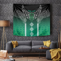 Aotearoa Maori Iwi Heritage Tapestry Ngai Tahu Pounamu Green