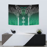 Aotearoa Maori Iwi Heritage Tapestry Ngai Tahu Pounamu Green