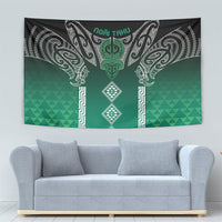 Aotearoa Maori Iwi Heritage Tapestry Ngai Tahu Pounamu Green