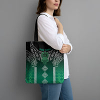 Aotearoa Maori Iwi Heritage Tote Bag Ngai Tahu Pounamu Green