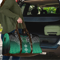 Aotearoa Maori Iwi Heritage Travel Bag Ngai Tahu Pounamu Green