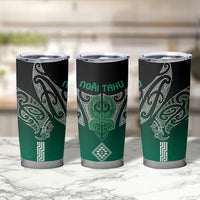 Aotearoa Maori Iwi Heritage Tumbler Cup Ngai Tahu Pounamu Green