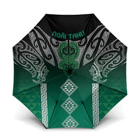 Aotearoa Maori Iwi Heritage Umbrella Ngai Tahu Pounamu Green
