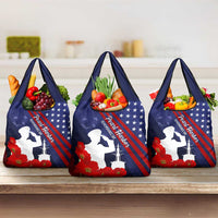 Pearl Harbor Remembrance Day Grocery Bag Poppy Mix Style