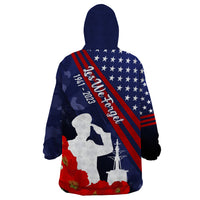Pearl Harbor Remembrance Day Wearable Blanket Hoodie Poppy Mix Style LT7 - Polynesian Pride