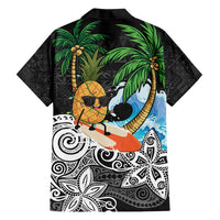 Tropical Christmas Polynesian Family Matching Off Shoulder Short Dress and Hawaiian Shirt Funny Surfing Pineapple LT7 - Polynesian Pride