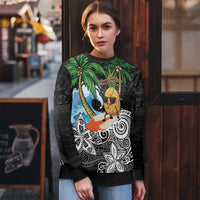 Tropical Christmas Polynesian Ugly Christmas Sweater Funny Surfing Pineapple LT7 - Polynesian Pride