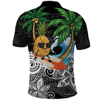 Tropical Christmas Polynesian Polo Shirt Funny Surfing Pineapple