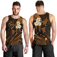 Hawaii Men Tank Top Molokai Islands Polynesian Sunset Plumeria Gold Vibe LT9 - Polynesian Pride