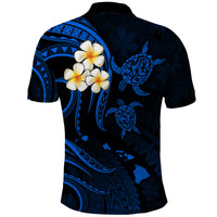 Hawaii Polo Shirt Lanai Islands Polynesian Sunset Plumeria Blue Vibe LT9 - Polynesian Pride