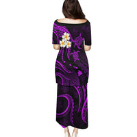 Polynesian Hawaii Puletasi Lanai Islands with Pacific Plumeria Purple Vibe LT9 - Polynesian Pride