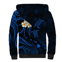 Hawaii Sherpa Hoodie Kauai Islands Polynesian Sunset Plumeria LT9 - Polynesian Pride