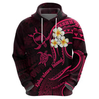 Hawaii Hoodie Kahoolawe Islands Polynesian Sunset Plumeria Pink Vibe LT9 - Polynesian Pride