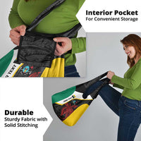 Personalised PNG Hela Province Grocery Bag Bird of Paradise Tattoo Flag Motif - Polynesian Pride