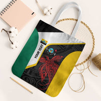 Personalised PNG Hela Province Tote Bag Bird of Paradise Tattoo Flag Motif - Polynesian Pride