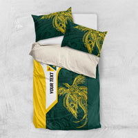 Personalised PNG Jiwaka Province Bedding Set Bird of Paradise Tattoo Flag Motif - Polynesian Pride