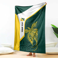 Personalised PNG Jiwaka Province Blanket Bird of Paradise Tattoo Flag Motif - Polynesian Pride