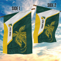 Personalised PNG Jiwaka Province Garden Flag Bird of Paradise Tattoo Flag Motif - Polynesian Pride