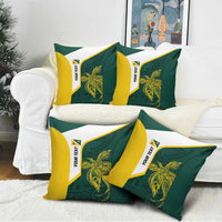 Personalised PNG Jiwaka Province Pillow Cover Bird of Paradise Tattoo Flag Motif - Polynesian Pride