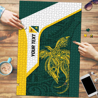 Personalised PNG Jiwaka Province Puzzle Bird of Paradise Tattoo Flag Motif - Polynesian Pride