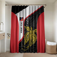 Personalised PNG Sandaun Province Bathroom Set Bird of Paradise Tattoo Flag Motif - Polynesian Pride