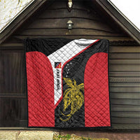 Personalised PNG Sandaun Province Quilt Bird of Paradise Tattoo Flag Motif - Polynesian Pride