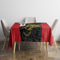 Personalised PNG Sandaun Province Tablecloth Bird of Paradise Tattoo Flag Motif - Polynesian Pride