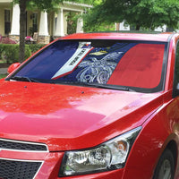 Personalised PNG West New Britain Province Auto Sun Shade Bird of Paradise Tattoo Flag Motif - Polynesian Pride