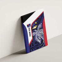 Personalised PNG West New Britain Province Canvas Wall Art Bird of Paradise Tattoo Flag Motif - Polynesian Pride