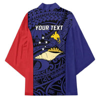 Personalised PNG West New Britain Province Kimono Bird of Paradise Tattoo Flag Motif - Polynesian Pride