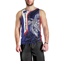 Personalised PNG West New Britain Province Men Tank Top Bird of Paradise Tattoo Flag Motif - Polynesian Pride