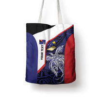 Personalised PNG West New Britain Province Tote Bag Bird of Paradise Tattoo Flag Motif - Polynesian Pride