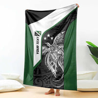 Personalised PNG Western Highlands Province Blanket Bird of Paradise Tattoo Flag Motif - Polynesian Pride