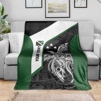 Personalised PNG Western Highlands Province Blanket Bird of Paradise Tattoo Flag Motif - Polynesian Pride