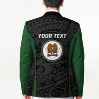 Personalised PNG Western Highlands Province Blazer Bird of Paradise Tattoo Flag Motif - Polynesian Pride
