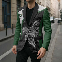 Personalised PNG Western Highlands Province Blazer Bird of Paradise Tattoo Flag Motif - Polynesian Pride