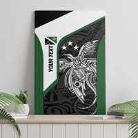 Personalised PNG Western Highlands Province Canvas Wall Art Bird of Paradise Tattoo Flag Motif - Polynesian Pride