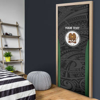 Personalised PNG Western Highlands Province Door Cover Bird of Paradise Tattoo Flag Motif - Polynesian Pride