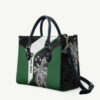 Personalised PNG Western Highlands Province Leather Bag Bird of Paradise Tattoo Flag Motif - Polynesian Pride