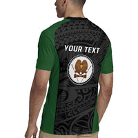 Personalised PNG Western Highlands Province Rugby Jersey Bird of Paradise Tattoo Flag Motif - Polynesian Pride