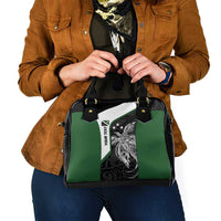 Personalised PNG Western Highlands Province Shoulder Handbag Bird of Paradise Tattoo Flag Motif - Polynesian Pride