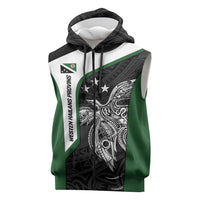 Personalised PNG Western Highlands Province Sleeveless Zip Hoodie Bird of Paradise Tattoo Flag Motif - Polynesian Pride