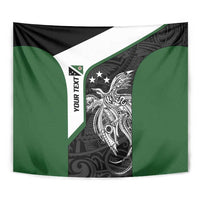 Personalised PNG Western Highlands Province Tapestry Bird of Paradise Tattoo Flag Motif - Polynesian Pride