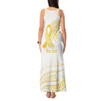Be Bold Go Gold Polyneisan Ribbon Childhood Personalised Tank Maxi Dress