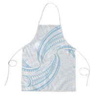 White Sunday Lotu Tamaiti Apron Polynesian Wave Pastel Sky Blue LT9 Blue - Polynesian Pride