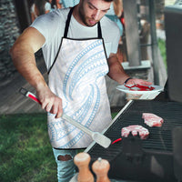 White Sunday Lotu Tamaiti Apron Polynesian Wave Pastel Sky Blue LT9 - Polynesian Pride