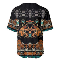 Black Batik Papua-inspired Pattern Baseball Jersey - Polynesian Pride